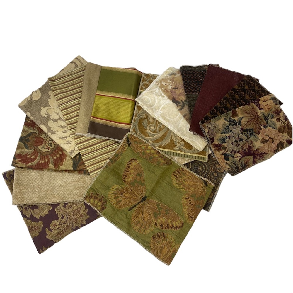 Fabric Remnants Lot Premium Upholstery Brocade Damask Sewing Craft Material DIY - Picture 3 of 13